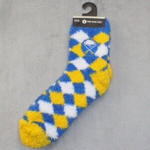 Buffalo Sabres NHL 109 Diamond Sleep Soft "Fuzzy/Cozy" Crew Socks Adult OSFM